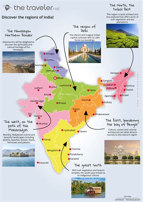 Places to visit India: tourist maps and must-see attractions