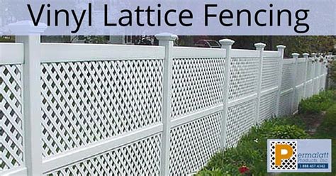 Vinyl Lattice Fencing