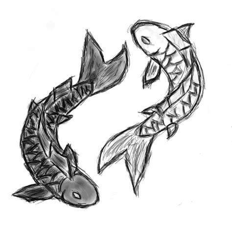 Koi fish yin-yang by nemuri93 on deviantART | Koi fish drawing, Fish ...