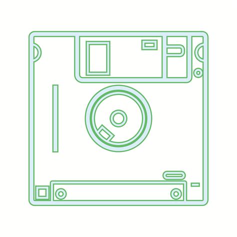 Beautiful Diskette vector line icon 17200311 Vector Art at Vecteezy