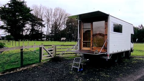 Couple Living Simply in DIY Box Truck Tiny House