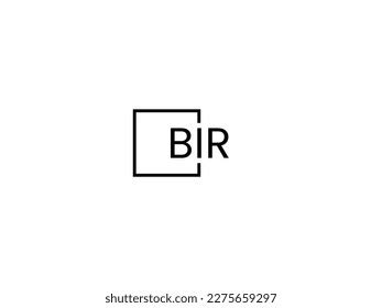 Bir Letter Initial Logo Design Vector Stock Vector (Royalty Free ...