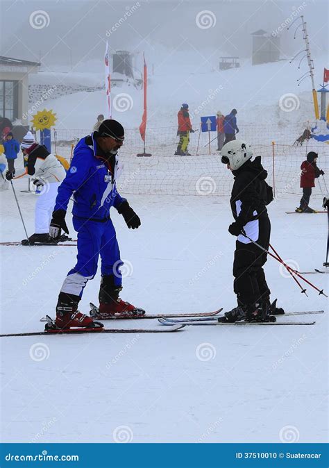 Ski Lesson editorial image. Image of people, cold, lesson - 37510010