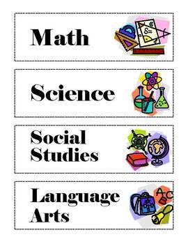 Subject Labels - Editable in 2024 | Classroom subject labels, Subject ...