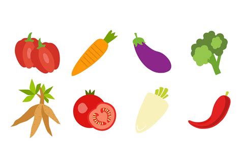 Free Fresh Vegetable Icons Vector 140269 Vector Art at Vecteezy