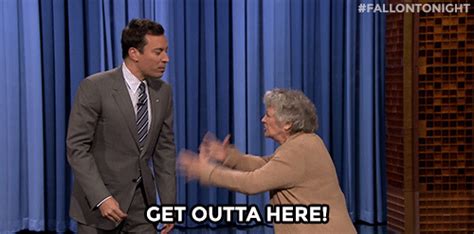 jimmy fallon get outta here Image, animated GIF