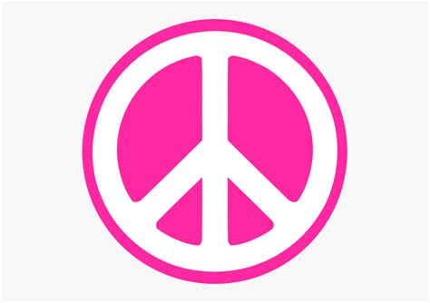 Pink Peace Sign Png , Free Transparent Clipart - ClipartKey