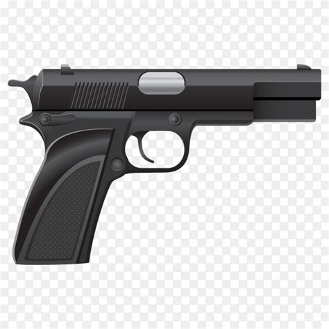 Black pistol on transparent backround PNG - Similar PNG