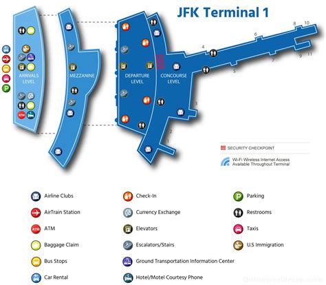 Jfk Airport Terminal Map Ontheworldmap | The Best Porn Website