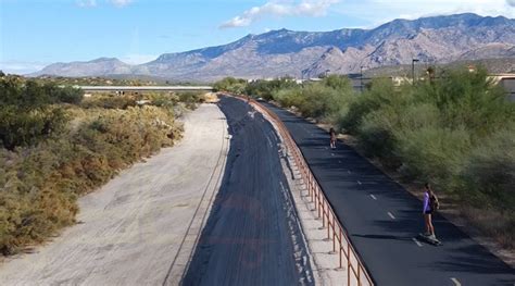 Longboarding Cañada del Oro River Trail near Tucson - The Lost Longboarder