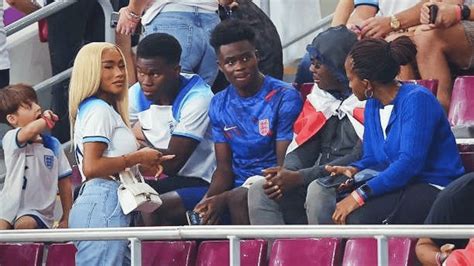 Saka's Nigerian Family Spotted In Qatar Stadium [Photo]