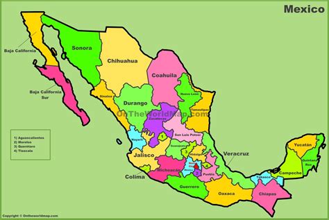 Map Mexico States – Get Map Update