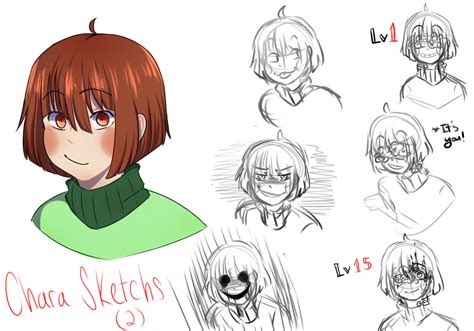 Undertale - Chara Sketches (2) by ArtisticAnimal101 on DeviantArt