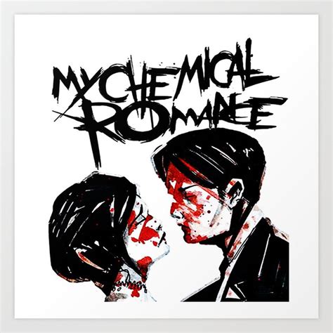 my chemical romance three cheers white 2021 Art Print by lani771 | Society6