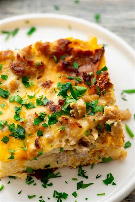 Overnight Sausage Egg Casserole