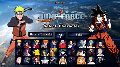 Jump Force Character List - fasrbrand