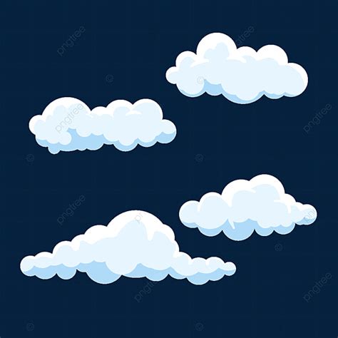 Alam Mengapung Awan Kartun Putih Lembut, Kartun, Awan, Langit PNG ...