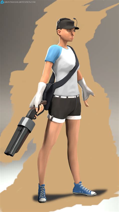 Female Tf2 Scout Fan Art