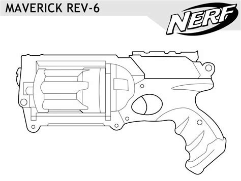 All Nerf Gun Pages Coloring Pages