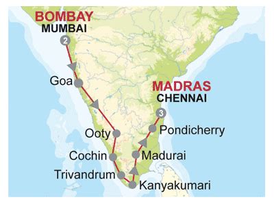 Madras Map - India