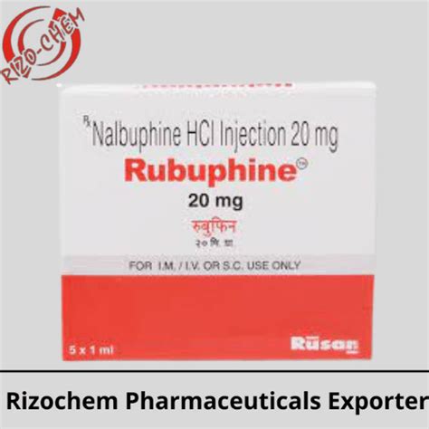 Nalbuphine HCl Injection 20mg Rubuphine | Rizochem Pharmaceuticals