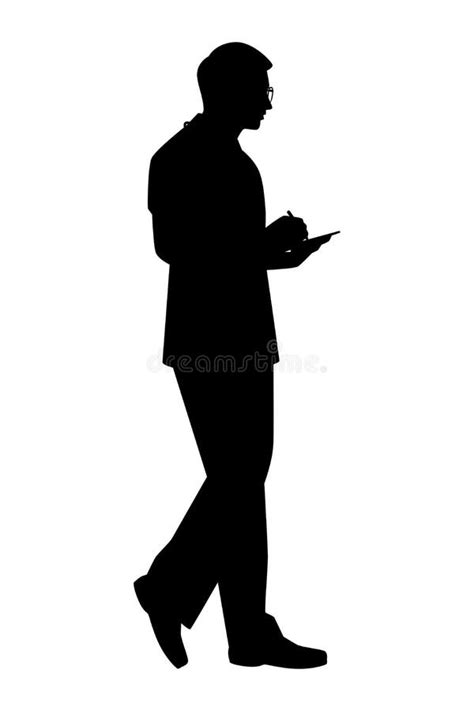 Doctor Silhouette Vector on White Background Stock Vector ...