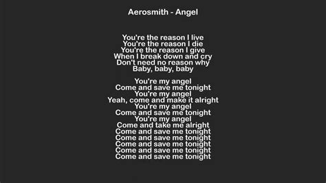 Aerosmith - Angel - Lyrics - YouTube