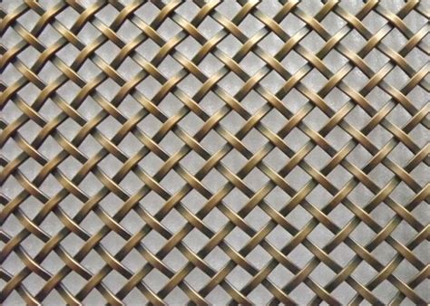 Architectual Decorative Wire Mesh Fence Panels , Stainless Steel Woven ...