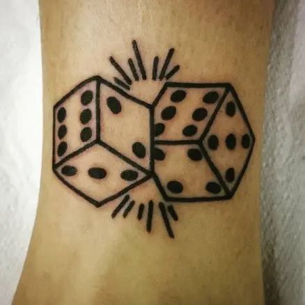 Aggregate 78+ dice tattoo outline super hot - in.cdgdbentre