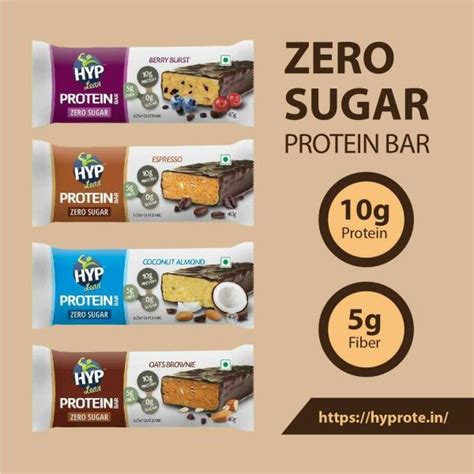 HYP Zero Sugar Protein Bars Variety Pack 40 g (8 pcs) - JioMart