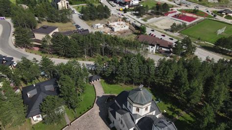 Zlatibor Mountain Resort, Serbia. Drone Aerial View of Orthodox Church ...