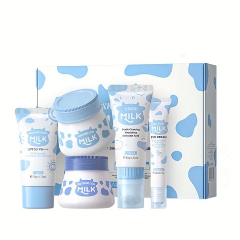 Milk Skincare Set 5-piece Set Moisturizing And Hydrating Facial Skin ...