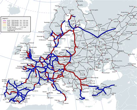 Europe Railway Map