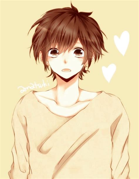 Dark Brown Hair Brown Eyes Male Anime - Pin on cute anime boy neko ears ...