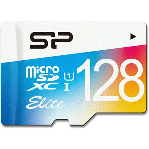 Silicon Power 128GB Elite microSDXC UHS-1 Memory Card with Adapter ...