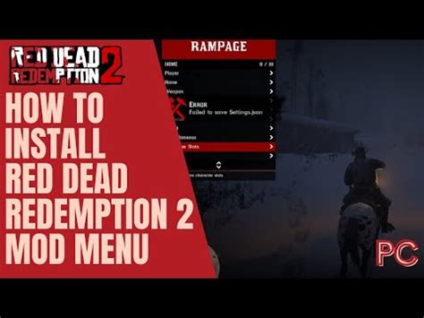 How to Install Red Dead Redemption 2 Mod Menu PC - YouTube