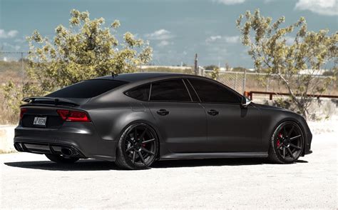 Matt Black Audi RS7 on Velgen Wheels!