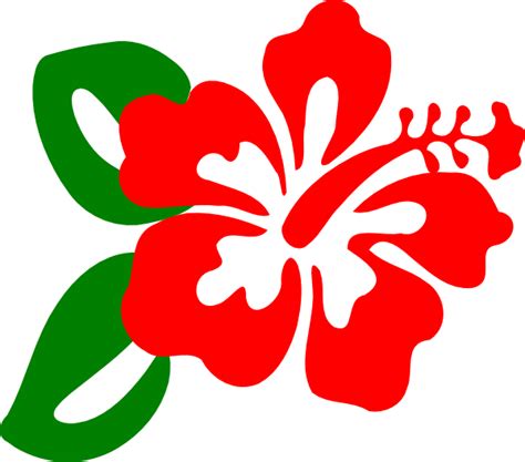 Red Hibiscus Clip Art at Clker.com - vector clip art online, royalty ...