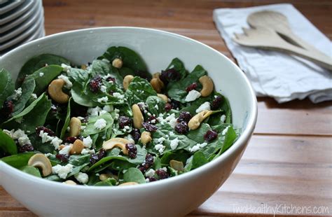 Salad with Nuts, Feta and Cranberries (Two Ways!)