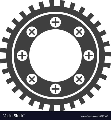 Gear engineering design Royalty Free Vector Image