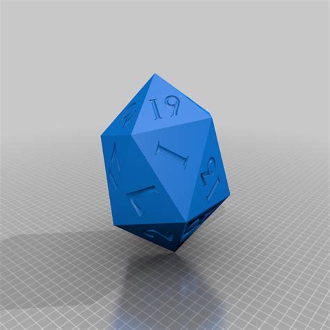 Free 3D file 20 Sided Dice・3D printing template to download・Cults