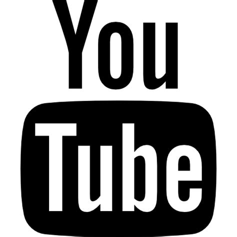 Youtube logo Dave Gandy Fill icon