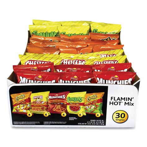 Frito-Lay Flamin' Hot Mix Variety Pack, Assorted Flavors, Assorted Size ...