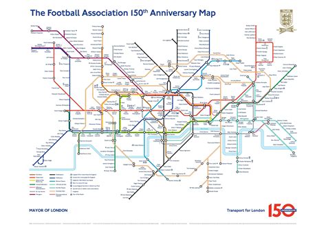 London Tube Map: The Football Association 150th Anniversary ...