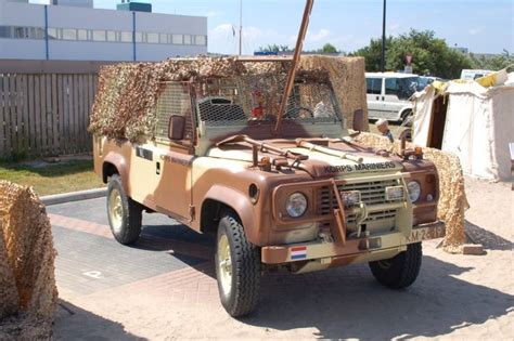 Military Vehicle Photos - Land Rover Defender in desert camouflage