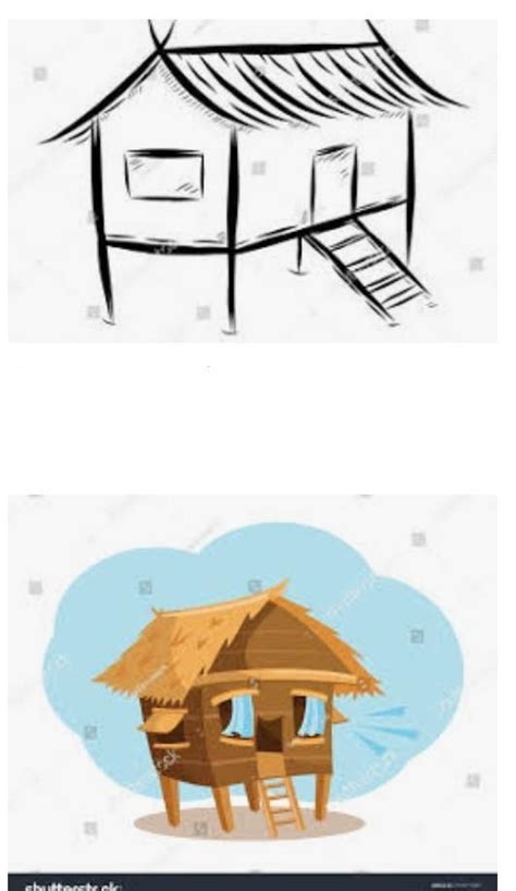 How To Draw Bahay Kubo