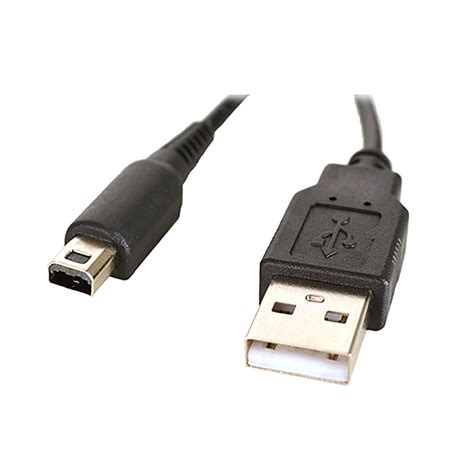 For Nintendo 3DS 10 ft USB Charge Cable Bulk (10' 3DSXL Bulk Black Cord ...