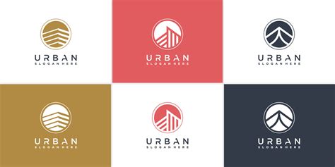 Urban logo collection with modern abstract style Premium Vector 7621067 ...