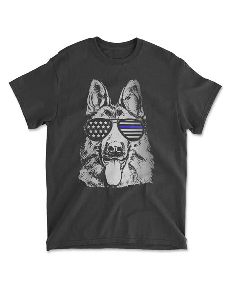 K9 Police Officer Shirt Police Dog Thin Blue Line Gift | SenPrints