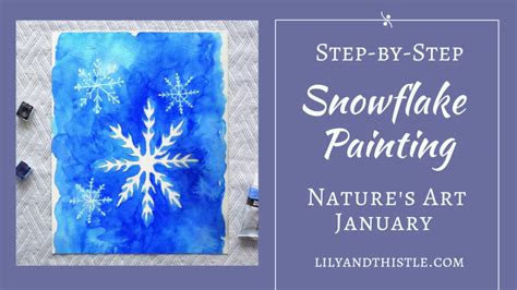 How To Watercolor Paint Snowflakes for Beginners and Kids - YouTube